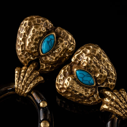 The Enamel Halo Earrings