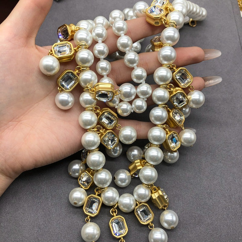 Golden Baroness Pearl Necklace