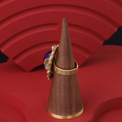 Purple Lapis Lazuli Ring