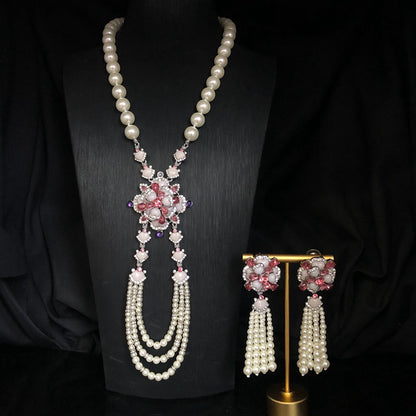 Blossom Pearl & Pink Gem Set