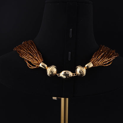 Gold Bead Necklace