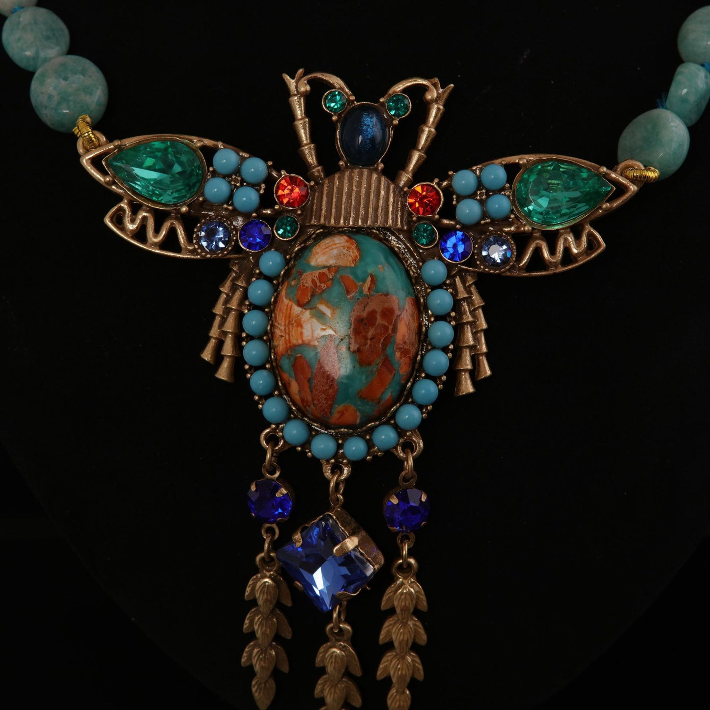 Scarab Queen Statement Necklace