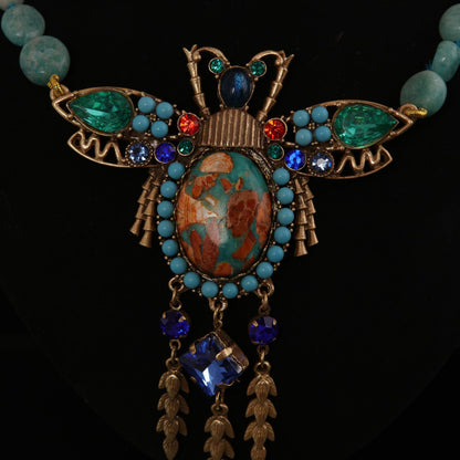 Scarab Queen Statement Necklace