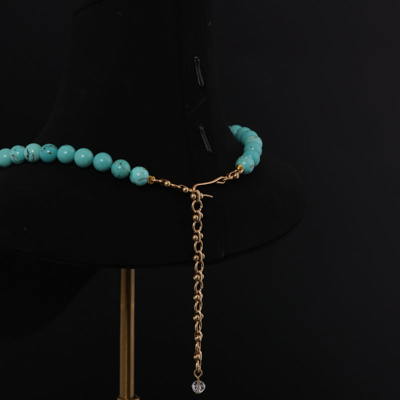 Green Turquoise Pendant Necklace