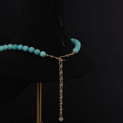 Green Turquoise Pendant Necklace